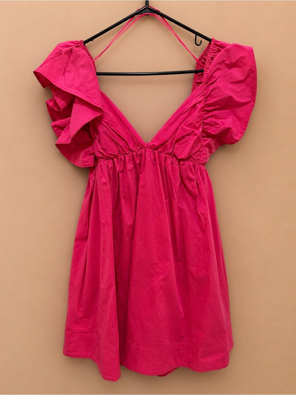 day + moon Vibrant Hot Pink Dress
